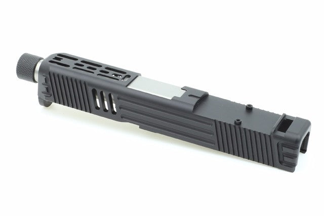 Guns Modify Aluminum Slide with Stainless Silver barrel set for Model 26 RMR LW style