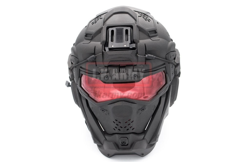 SRU Airsoft Tactical Helmet Set ( Black )
