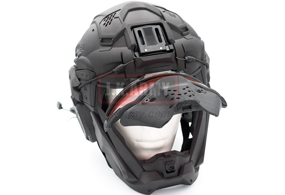 SRU Airsoft Tactical Helmet Set ( Black )
