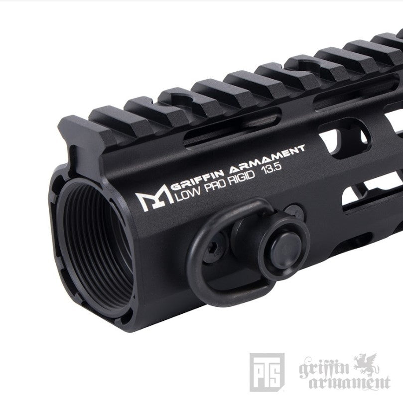 PTS Griffin Armament Low Pro RIGID™ M-LOK 13.5" Rail ( BK )