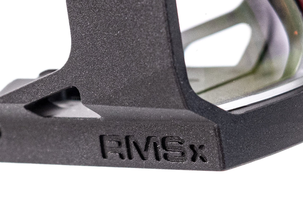 SHIELD Sights Glass Edition RMSx Reflex Mini Sight XL Lens Red Dot Sight -Silver-8 MOA