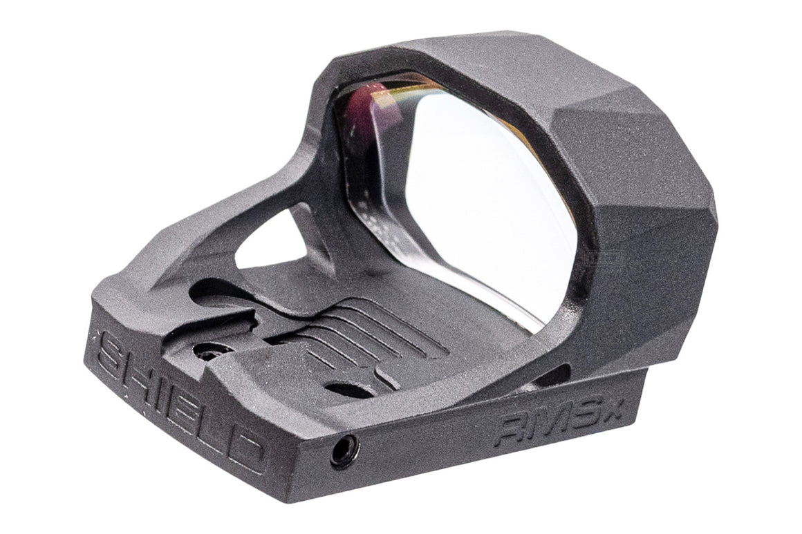 SHIELD Sights Glass Edition RMSx Reflex Mini Sight XL Lens Red Dot Sight -Gunmetal Grey-4 MOA