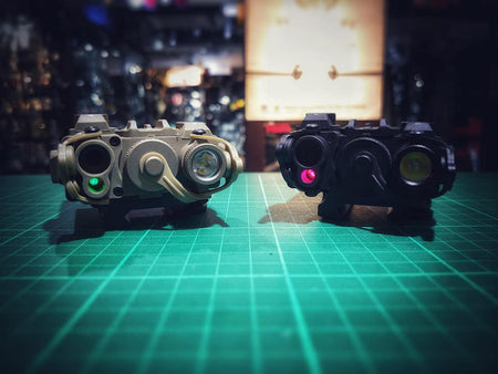 MF Nylon Ver. DBAL-A2 Airsoft Illuminator Pointer Device ( Red / Green Laser ) ( 20mm QD Mount ) ( BDAL PEQ-15A A2 Laser Devices )-Grey-Red Laser