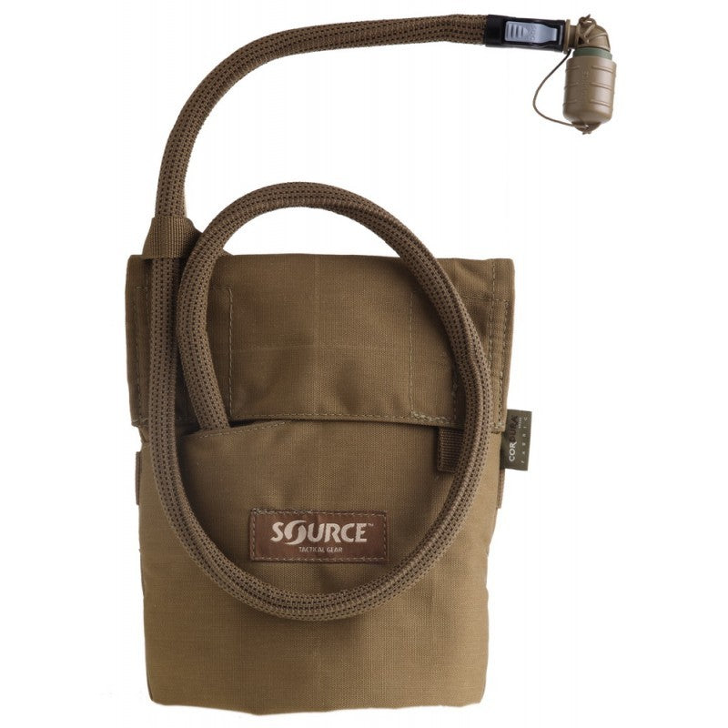 SOURCE Kangaroo Collapsible Canteen 1L with Hydration Pouch ( Coyote )