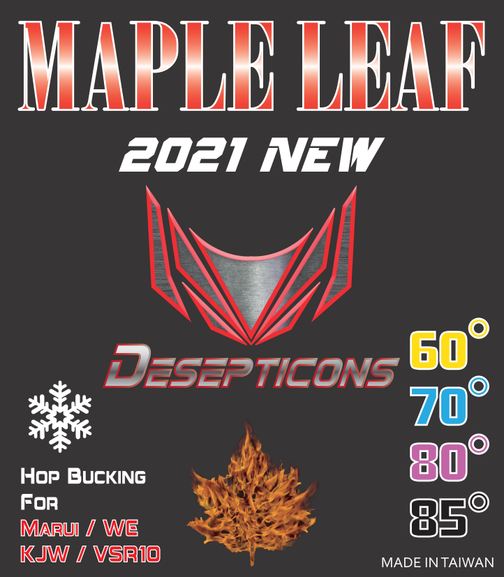Maple Leaf Decepticons V2 Hop Up Bucking for Marui TM / WE GBB Pistol & VSR-50°