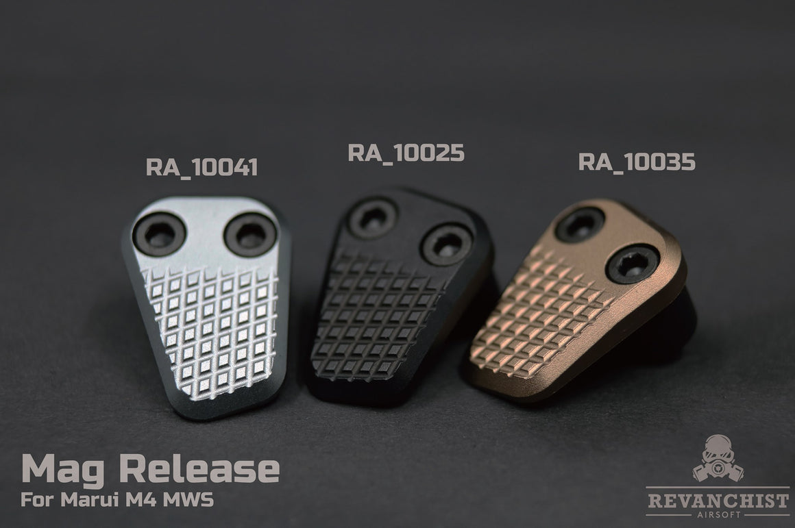 Revanchist Mag Release For Marui M4 / AR MWS ( Black / Tan / Grey )-Grey
