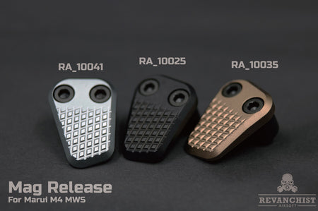 Revanchist Mag Release For Marui M4 / AR MWS ( Black / Tan / Grey )-Grey
