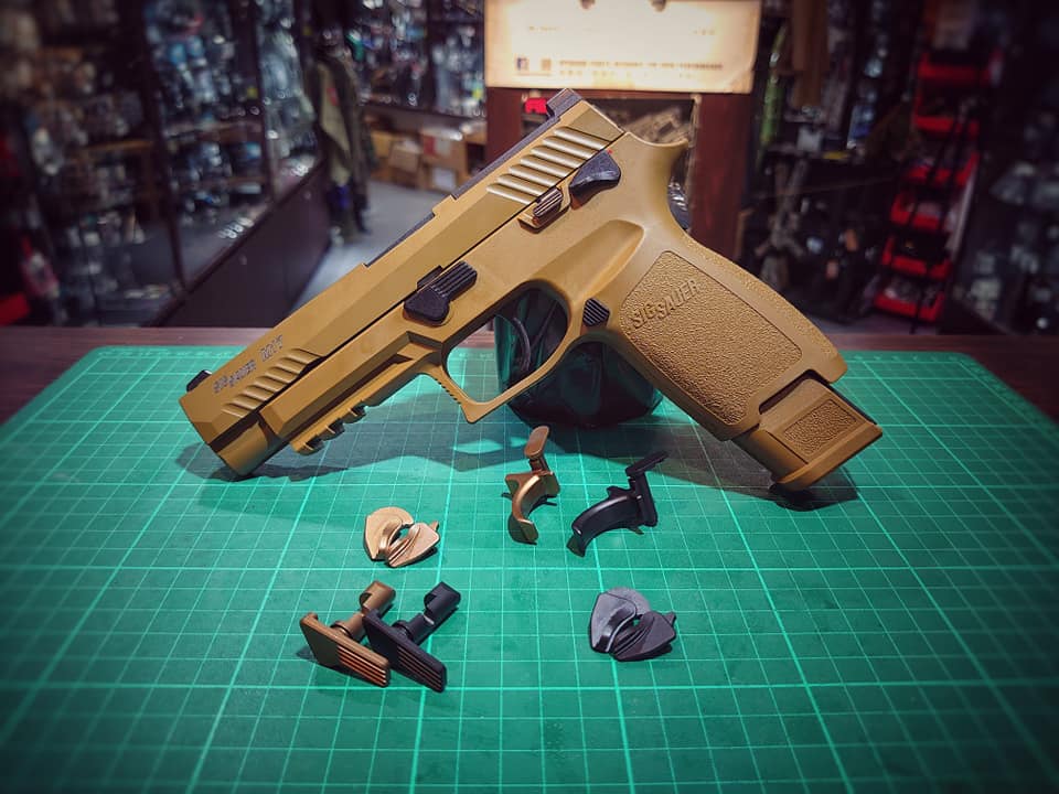 Pro-Arms Steel PVD Safety for SIG / VFC M17 ( SIG AIR P320 M17 Airsoft GBB Pistol Series )-FDE