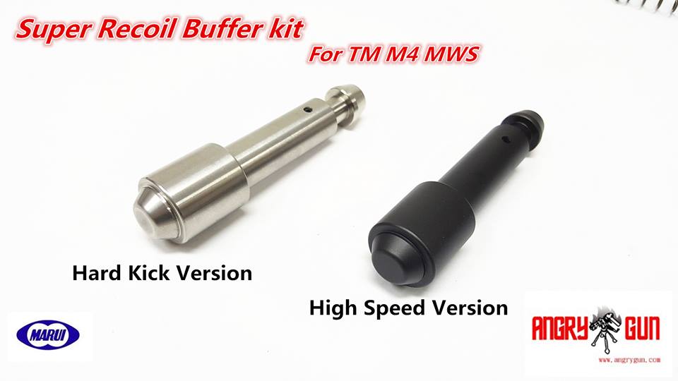 Angry Gun Super Recoil Buffer kit for Tokyo Marui M4 GBB MWS - High Speed Version