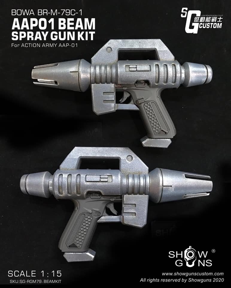 Show Guns GM MS RGM-79 Style Beam Spray Gun Kit for AAP01 GBB Pistol ( Black )
