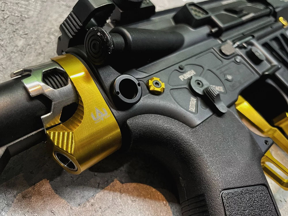 Poseidon Terminator M4 AEG Kit - CNC Tunable Advanced Trigger ( Black / Red / Gold )-Red