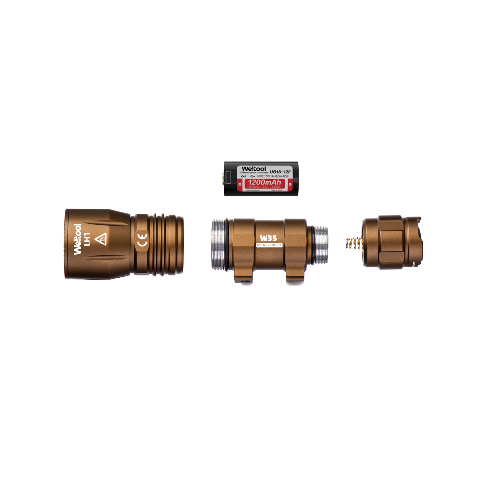 Weltool W35A White Light LED Flashlight-Tan