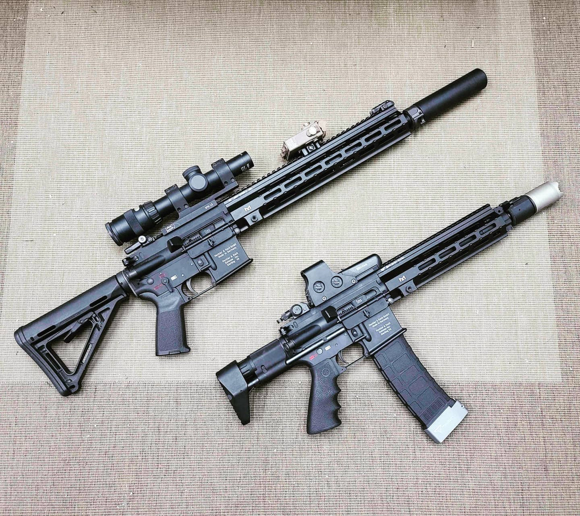 Angry Gun Type M 416 M-LOK Handguard Rail System for UMAREX / VFC HK416 Ver. or Marui TM 416 NGRS Ver. ( 9" / 13.5" )-Tokyo Marui NGRS-9 inch