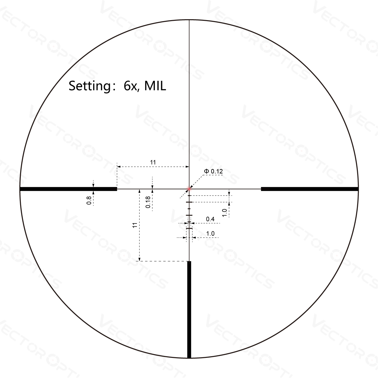 Vector Optics Continental 1-6x24i Fiber Tactical Riflescope