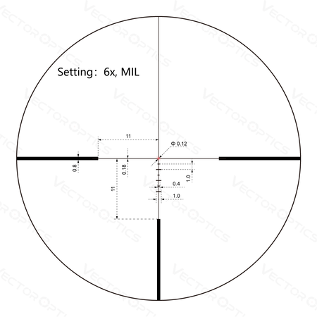 Vector Optics Continental 1-6x24i Fiber Tactical Riflescope