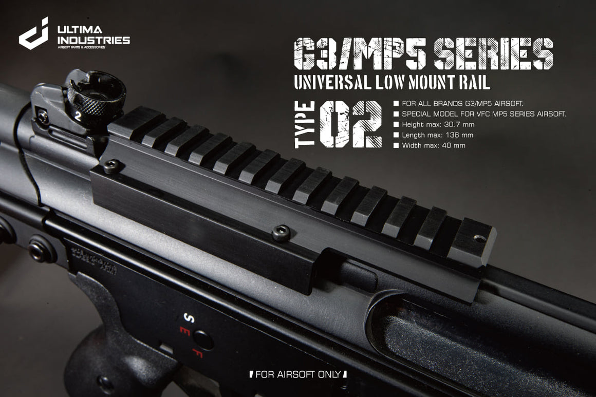 UI G3 / MP5 Series Universal Low Mount Rail ( 1913 20mm Rail )-Type 03 Long