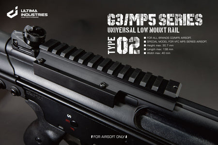 UI G3 / MP5 Series Universal Low Mount Rail ( 1913 20mm Rail )-Type 03 Long