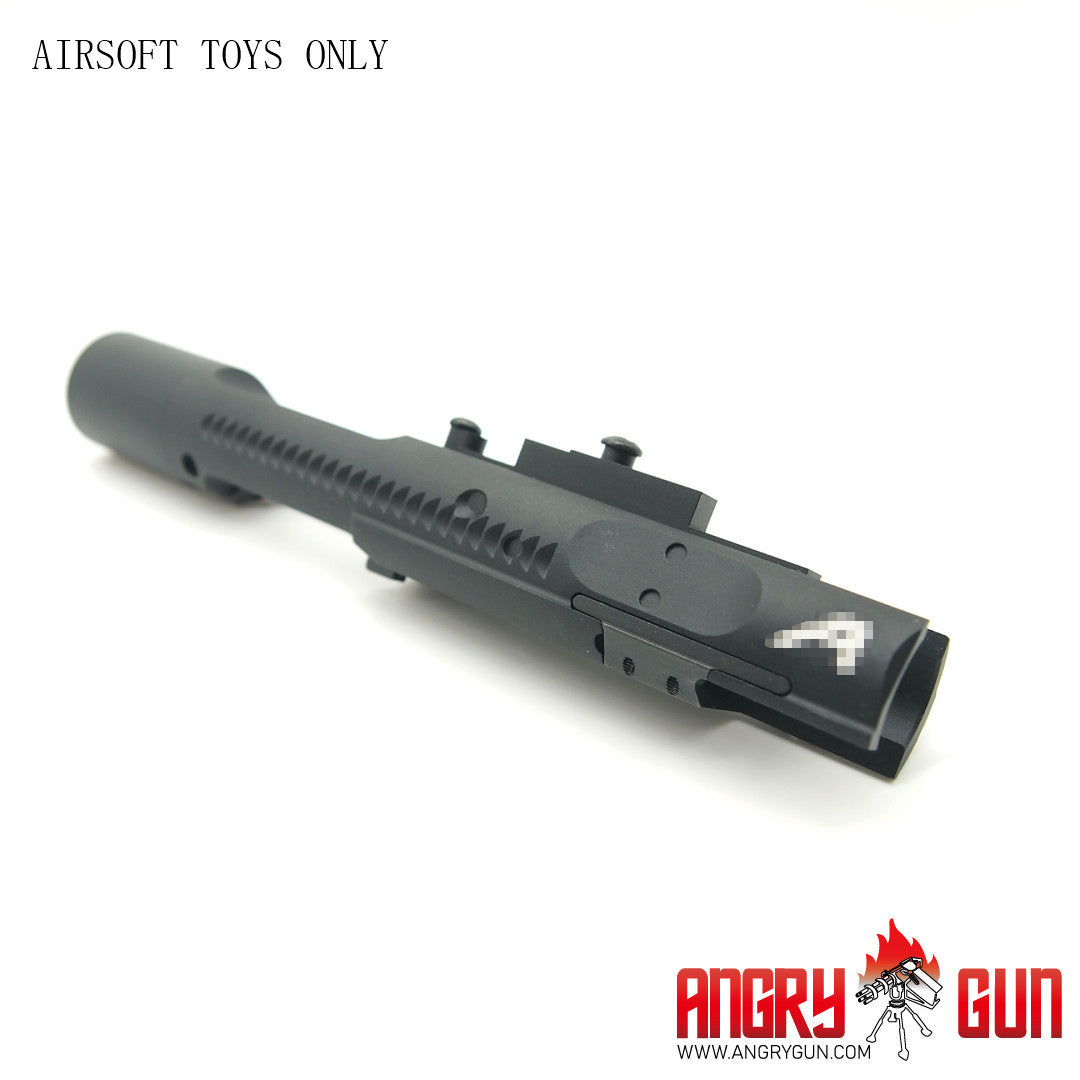 Angry Gun CNC MWS High Speed Aluminum Bolt Carrier For TM MWS GBB ( AER Style ) ( Black )