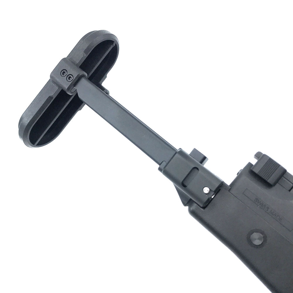 Airsoft Artisan CNC Retractable Stock for KSC / KWA MP9 / TP9 ( Type B ) ( BK / DE )-Dark Earth ( DE )