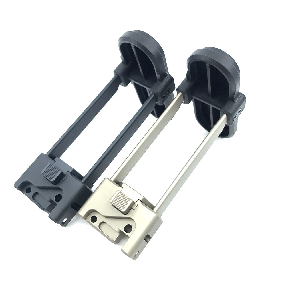 Airsoft Artisan CNC Retractable Stock for KSC / KWA MP9 / TP9 ( Type B ) ( BK / DE )-Dark Earth ( DE )