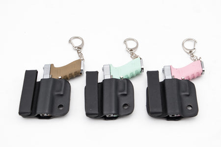 G17 Dummy Metal Keychain w/ Kydex Holster ( Black )
