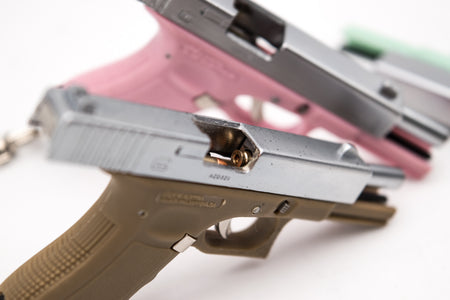 G17 Dummy Metal Keychain w/ Kydex Holster ( Black )