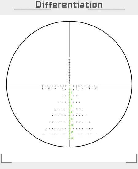 DISCOVERY T-EAGLE Optics ER 1.2-6X24 IR-WG Rifle Scope ( Brown ) ( PBCC6635 )