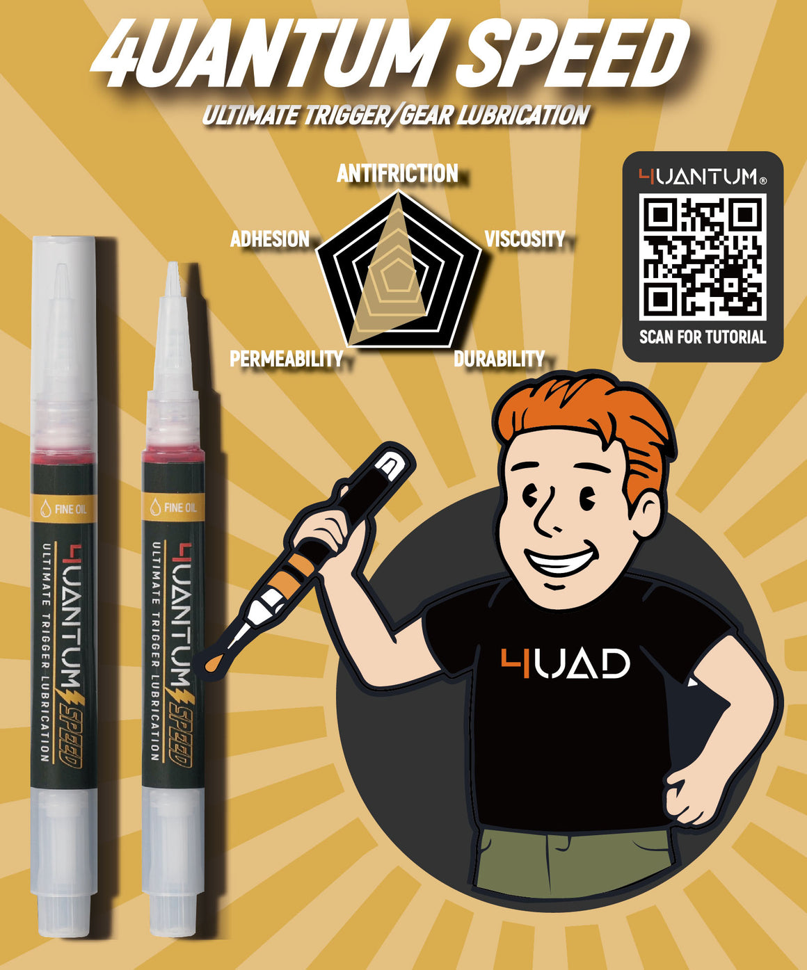 4UANTUM High Speed Axle & Trigger Oil ( 量子工業 精密軸承火控油 )