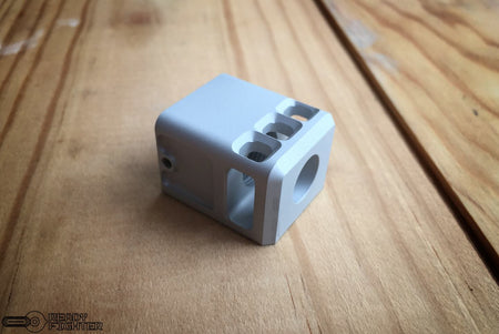 Ready Fighter TB Style V2 Micro Comp 14mm CW / CCW Thread ( Silver )-14mm Counter-Clockwise - ( 14CCW )