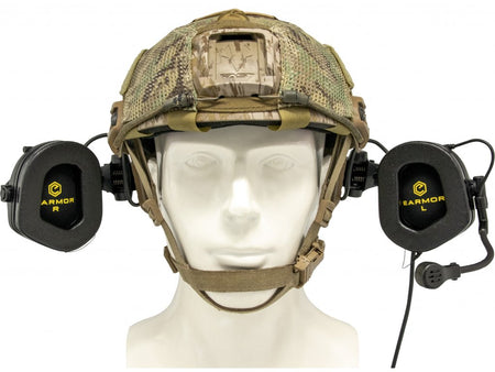Earmor Tactical Electronic Hearing Protection M32X Plus Digital Noise Canceling Headset-FDE