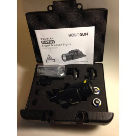 HOLOSUN DOUBLE-L HS201RA 250Lumen LED Light Combine with Red Laser