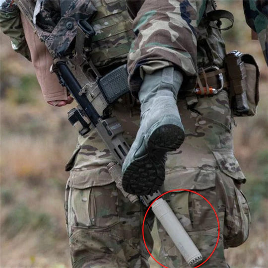 Angry Gun Tornado Dummy Airsoft Dummy Suppressor / Barrel Extension Series / with Acetech Blaster Module Tracer ( MK16 URGI / HK417,M110A1 SDMR / AR15/M4/416 Version )-Black-AR15 / M4 / 416 Version-with Tracer