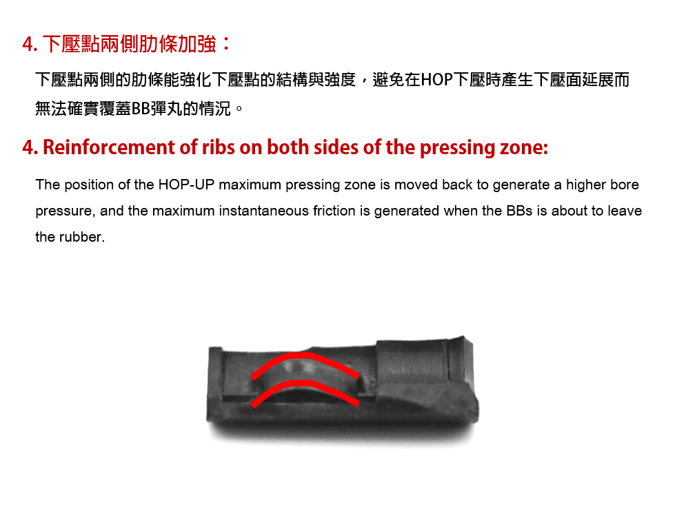 TNT APS-X H.L.R Hop Up Silicone Rubber Bucking for Marui / WE / KJ GBB Pistol & GBBR & VSR ( Hyper Long Range )-GBB / VSR-70°