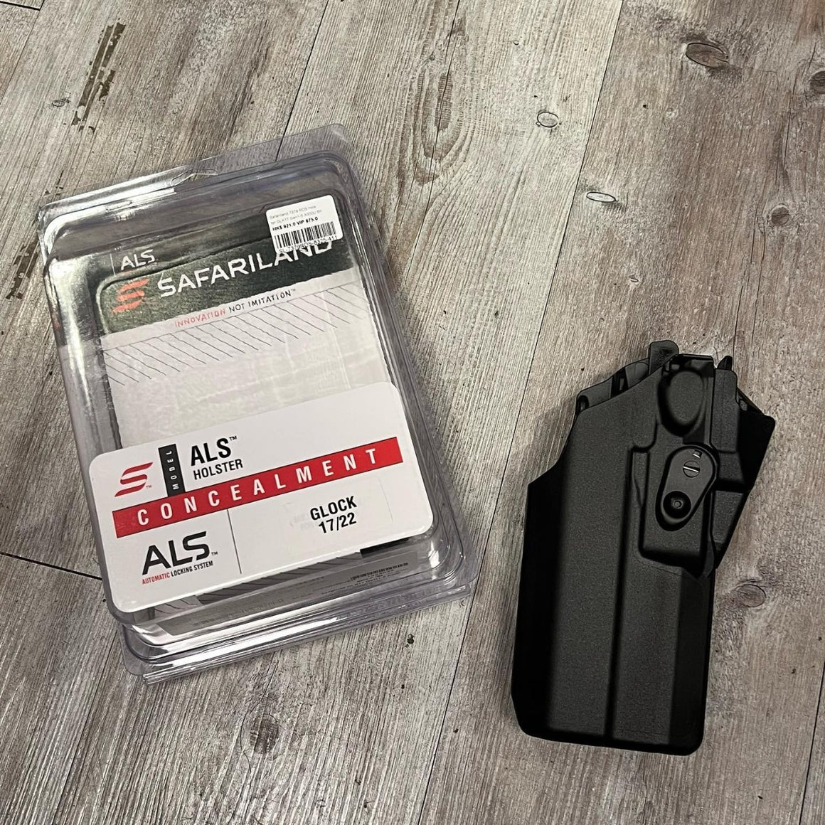 Safariland Model 7379 RDS 8325 ALS Holster for Glock 17 , 22 Gen 1-5 with SF X300 / M3 / TLR-1 / APL Flashlight ( RMR )-Dark Earth ( DE )