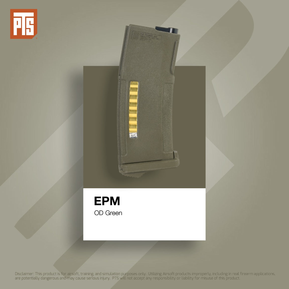 PTS Enhanced Polymer 150 Rds Magazine For AEG ( OD ) ( EPM )