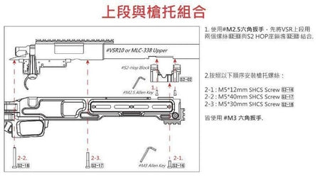 Maple Leaf MLC-S2 Chassis for TM VSR10 Sniper Rifle ( Foldable Stock ) ( Black )