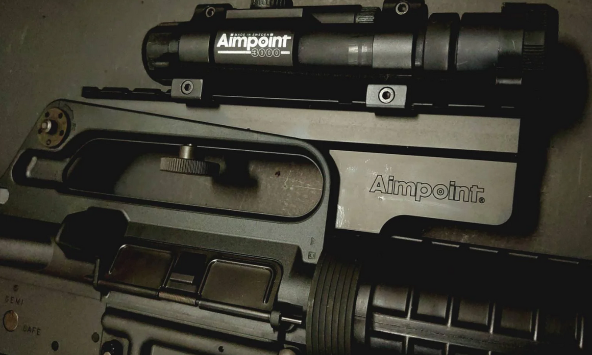 dnA AP Style AR / M4 / M16 Carry Handle Rail for Aimpoint 3000 5000 Red Dot Sights