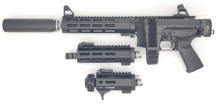 RGW M4 QD Takedown System M-LOK Rail Handguard for TM MWS / WE / VFC M4 AR15 GBB ( 4" / 7" / 9" / 12" )-12" Rail