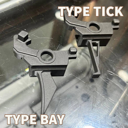 Bow Master CNC Steel Flat Trigger For Tokyo Marui TM AKM / AKX GBBR Series ( Type A / B )-Type B