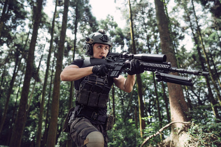 GHK Colt MK12 MOD 1 GBB Rifle Airsoft ( Forging Version ) ( Cybergun Colt Licensed )