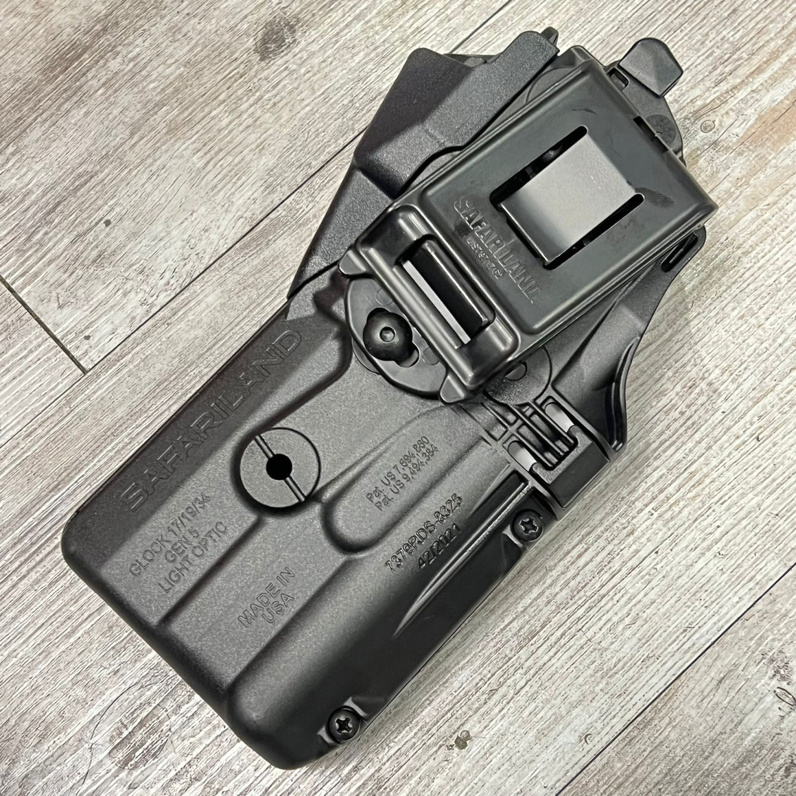 Safariland Model 7379 RDS 8325 ALS Holster for Glock 17 , 22 Gen 1-5 with SF X300 / M3 / TLR-1 / APL Flashlight ( RMR )-Dark Earth ( DE )