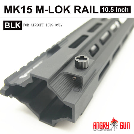 Angry Gun 416 MK15 Super Modular Rail M-LOK 10.5" for UMAREX / VFC HK416 or Marui TM 416 NGRS ( Black / DDC )-Tokyo Marui NGRS-Black