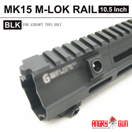 Angry Gun 416 MK15 Super Modular Rail M-LOK 10.5" for UMAREX / VFC HK416 or Marui TM 416 NGRS ( Black / DDC )-Tokyo Marui NGRS-Black