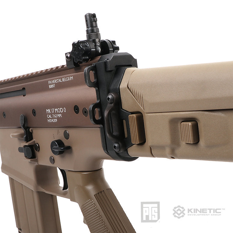 PTS Kinetic SCAR Adapter Stock Kit w/ Butt Stock for VFC SCAR ( Black / DE )-Dark Earth ( DE )