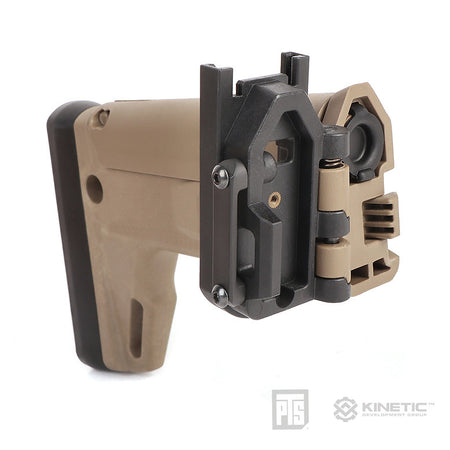 PTS Kinetic SCAR Adapter Stock Kit w/ Butt Stock for VFC SCAR ( Black / DE )-Dark Earth ( DE )