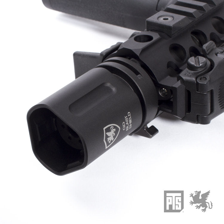 PTS Griffin Armament QD Blast Shield (Black)