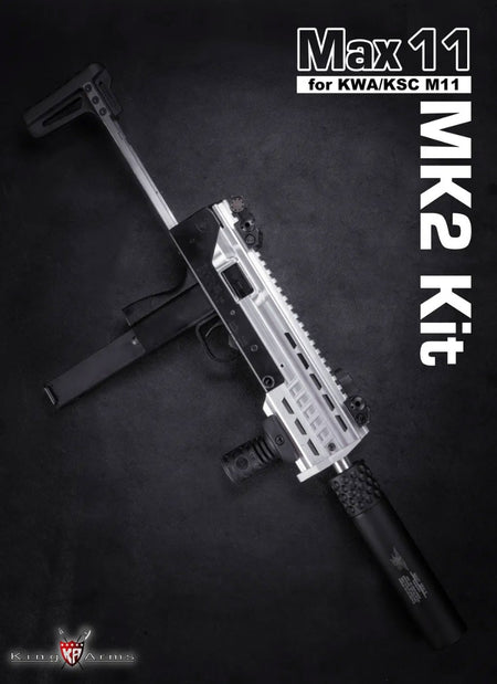 King Arms Max 11 MK2 Kit for KWA / KSC M11A4 M11 GBB ( Black )