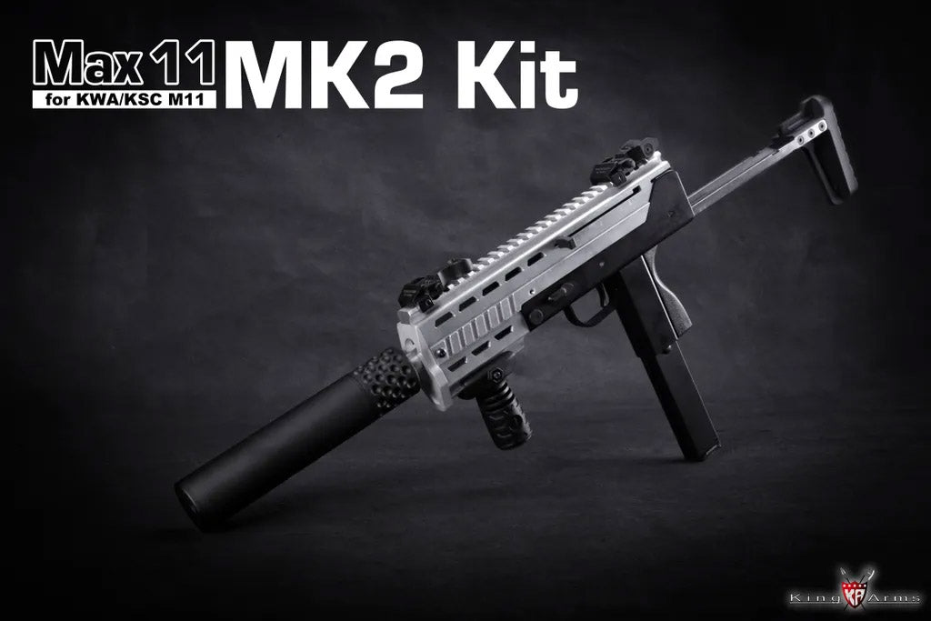 King Arms Max 11 MK2 Kit for KWA / KSC M11A4 M11 GBB ( Black )