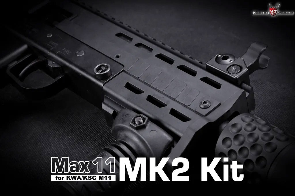 King Arms Max 11 MK2 Kit for KWA / KSC M11A4 M11 GBB ( Black )