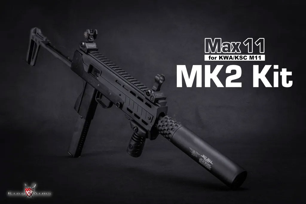 King Arms Max 11 MK2 Kit for KWA / KSC M11A4 M11 GBB ( Black )